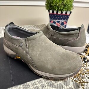 Dansko Patti Slip On Leather Clogs Taupe   Casual Walking Shoes 42/11.–12 Womens